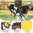 thumbnail image 5 of Elastic giraffe dog toy, durable squeaking wrinkled long neck chew toy, indestructible interactive drawstring toy suitable for large dogs, 5 of 6