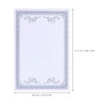 thumbnail image 2 of Masteelf 50 Pcs Paper Honor Certificate Inner Page Office Student 29.70X21.00X0.05CM Blue, 2 of 8