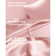 thumbnail image 6 of THXSILK 19 Momme Silk Pillowcase, Mulberry Silk Pillow Case with Hidden Zipper, Both Sided 100% Natural Mulberry Silk, Cal.King Size(20"x40"), Charming Pink, 6 of 8