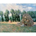 thumbnail image 3 of Claude Monet 18x15 Black Modern Framed Museum Art Print Titled - Haystacks (1885), 3 of 5