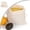 White-L, variant on Cotton Drawstring Bag, Cotton Canvas Drawstring Backpack Foldable Sports Gym Bag for Women Men Gym Sports Trip
