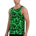 thumbnail image 2 of Picia Green Monster Printed Men’s Performance Tank, Men's Workout Tank Top Moisture-Wicking Tank Top Muscle tee, Breathable Workout Shirt-XX-Large, 2 of 7