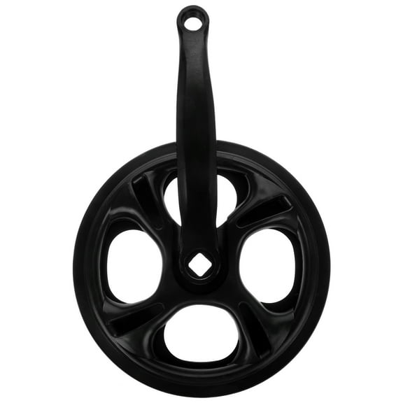 GOOHOCHY Bicycle Crankset 42 Tooth Single Speed Crankset Square Taper Crankset Double Chain Cover For Mountain And Road Bikes Bicycle