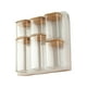 thumbnail image 5 of Tarros de vidrio transparente para almacenamiento de alimentos, tapa de bambú, organizador de despensa a prueba de fugas para almacenamiento de té y, 5 of 9