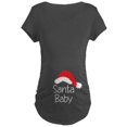 thumbnail image 1 of CafePress - Santa Baby Maternity T Shirt - Maternity Dark T-Shirt, 1 of 1