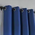 thumbnail image 3 of Home Soft Things Solid Blackout Curtains/Drapes Thermal Insulated Grommet Darkening Curtains, 2 Curtains and 2 Tiebacks Set - Dark Blue - 54 x 84 inches, 3 of 7