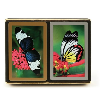- Congress Butterflies Jumbo Index Bridge Playing Cards - 2 Deck Set