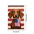 thumbnail image 4 of Amhnf Dachshund With American Flag Garden Flag For Home Outdoor Garden Yard Decor 12x18 inch, 4 of 5