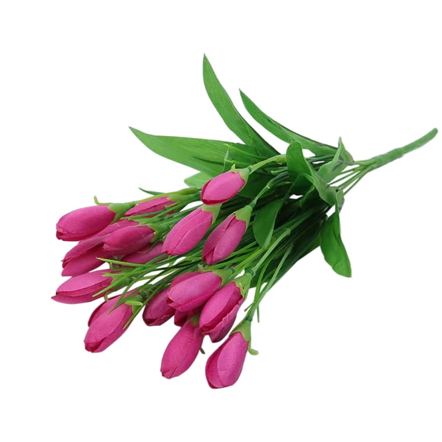 Tauxra Artificial 7 Headed Magnolia Flowers Waterproof Sun Proof For Home Outdoor Decor