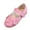 Pink, variant on Toddler Little Kid Girls Dress Shoes 3D Flower Slip on Party School Ballerina Mary Jane Flat Shoes