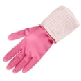 thumbnail image 5 of POINTERTECK Reusable Dishwashing Latex Gloves, Long Sleeve Cleaning Gloves for Kitchen and Housework,Medium 38cm, 5 of 6