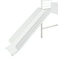 thumbnail image 5 of Metal House Bed With Slide, Twin Size Metal Loft Bed with Two-sided writable Wooden Board (White ), 5 of 9