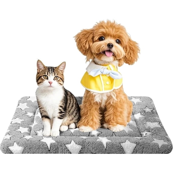 Soft Dog Crate Bed Mat, Comfortable Kennel Pad for Dogs & Cats, Washable Durable Pet Bed for Home & Crate Use