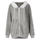 thumbnail image 4 of HongQid Womens 2 Piece Sweatsuit Set Sherpa Winter Coats Fleece Zip Up Jackets Warm Plush Hooded Plus Size Winter Coats Oversized Fuzzy Jackets with Pants, 4 of 9