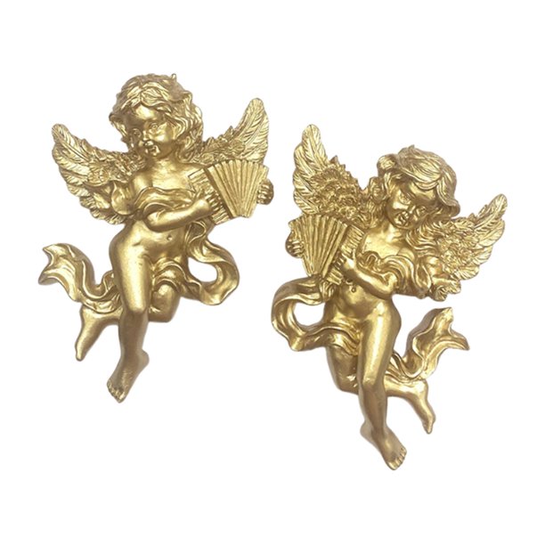 Estatua de ángel para colgar en la pared, figura de ángel, decoración, hermosa, multiusos, figura de ángel decorativa, decoración de pared para baño