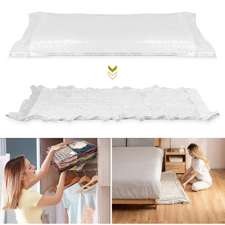  YWZQY Mattress Vacuum Storage Bags Extra Large Latex Mattress  Compression Bag, Sponge Sofa Cushion Vacuum Storage Bag with Hand Pumps,  Save Space (Size : 110x100cm) : Home & Kitchen
