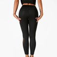 thumbnail image 6 of Jxximdong Leggings for Women, Seamless Knit Tight Height Waist Breathable Outdoor Running Fitness Pants Hip Lift Yoga Pants, Black Women's Yoga Pants, 6 of 8