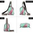 thumbnail image 7 of FORMRS Womens Crossbody Sling Bag Travel Daypack Shoulder Chest Backpack, Pink Cheetah, 7 of 7