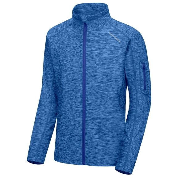 Dasawamedh Men's Running Sport Track Jacket Full Zip Workout Athletic Fitness Jackets for Training Imperial Blue Heather S