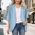 thumbnail image 4 of Cardigan For Girls 7-8 Girls Open Front Cardigan Long Sleeve Casual Kids Fall Clothes Solid Thick Sweater Coat with Pockets UPF 50+ Sun Protection, 4 of 4