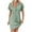 sundresses for women#01Green, variant on yoeyez Womens Summer Dresses 2025 Rolled Short Sleeve V Neck Buttons Dresses Solid Color Pleated Short Dress Flowy A-Line Sundress Red,XL