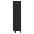 thumbnail image 1 of vidaXL Locker Cabinet Black 38x40x180 cm Steel, 1 of 5
