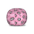 thumbnail image 1 of Botany Storage Toy Bag Chair, Shabby Forest Blossom Petals Essence of Growth in Mother Nature Retro, Stuffed Animal Organizer Washable Bag, Large Size, Black Pale Pink, by Ambesonne, 1 of 3