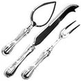 thumbnail image 1 of Leeber 86005 Elegance Silver Plate Rim Cheese Set, 3 Piece, 1 of 2