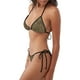 thumbnail image 2 of Fotbe Leopard Print Traje de Baño para Mujer de Dos Piezas – Bikini Sexy de Tirantes Tipo Halter con Diseño Triangular, 2 of 6