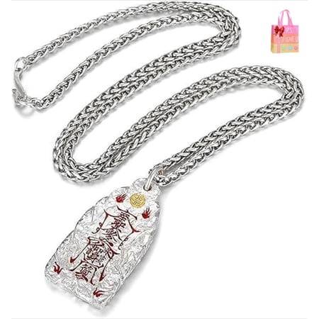 Taoist Protection Necklace With Blessing, Spiritual Feng Shui and Wealth Necklace for Men Women, Taoist Talisman Charms Jewelry for Good Luck Positive Energy & Peace