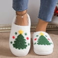 thumbnail image 4 of Chenyee Cute Christmas Slippers for Women Memory Foam Indoor Outdoor Comfortable Non Slip Fuzzy Slippers, 4 of 8