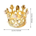 thumbnail image 2 of MLINS Elegant Pearl Crown Napkin Rings for Decoration Golden Zinc Alloy Napkin Holders 12 Pieces, 2 of 8