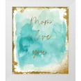 thumbnail image 1 of Sommers, Mindy 20x23 White Modern Wood Framed Museum Art Print Titled - Gold Aqua Mom, 1 of 4