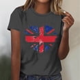 thumbnail image 2 of Otvok Independence T-Shirt for Women Independence Day Printed Tees Crew Neck Summer Short Sleeve Loose Fit Tops, 2 of 6