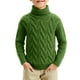 thumbnail image 2 of Cowsor Toddler Baby Boys Girls Knit Sweaters Cable Turtleneck High Collar Fall Winter Soft Warm Sweater Pullover Tops, 2 of 5