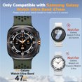 thumbnail image 2 of AIYOCK Waterproof Silicone Watch Band Compatible with Samsung Galaxy Watch Ultra 47mm for Men Women, 2 of 8