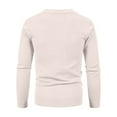 thumbnail image 4 of Zimjoy Cardigan Sweaters for Men Casual Button Down V Neck Ribbed Knit Sweater Long Sleeve Open Front Slim Fit White Cardigan Lightweight Fall Clothes with Pocket, White L, 4 of 6