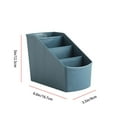 thumbnail image 3 of Boîte de Rangement Cosmétique de Bureau Organisateur de Stylos à 4 Compartiments Support de Télécommande, 3 of 6