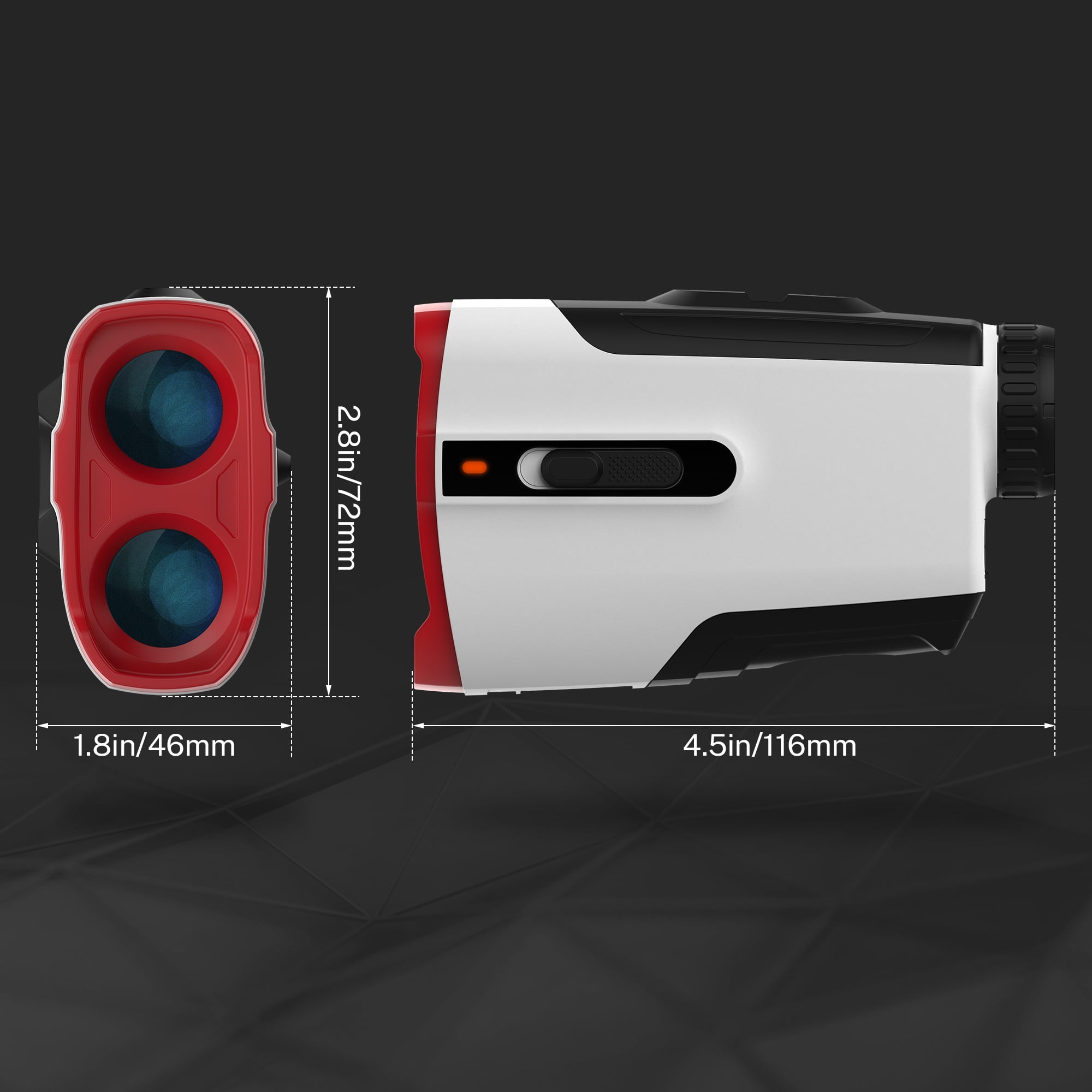 Segmart Golf Rangefinder with Slope, 900 Yards Laser Range Finder, 7X Magnification, Flag Lock Vibration, Continuous Scan, USB Rechargeable Rangefinder for Golf & Hunting