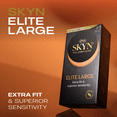 thumbnail image 4 of (3 pack) SKYN Elite Large Non-Latex Lubricated Condoms, 12 Count, 4 of 12