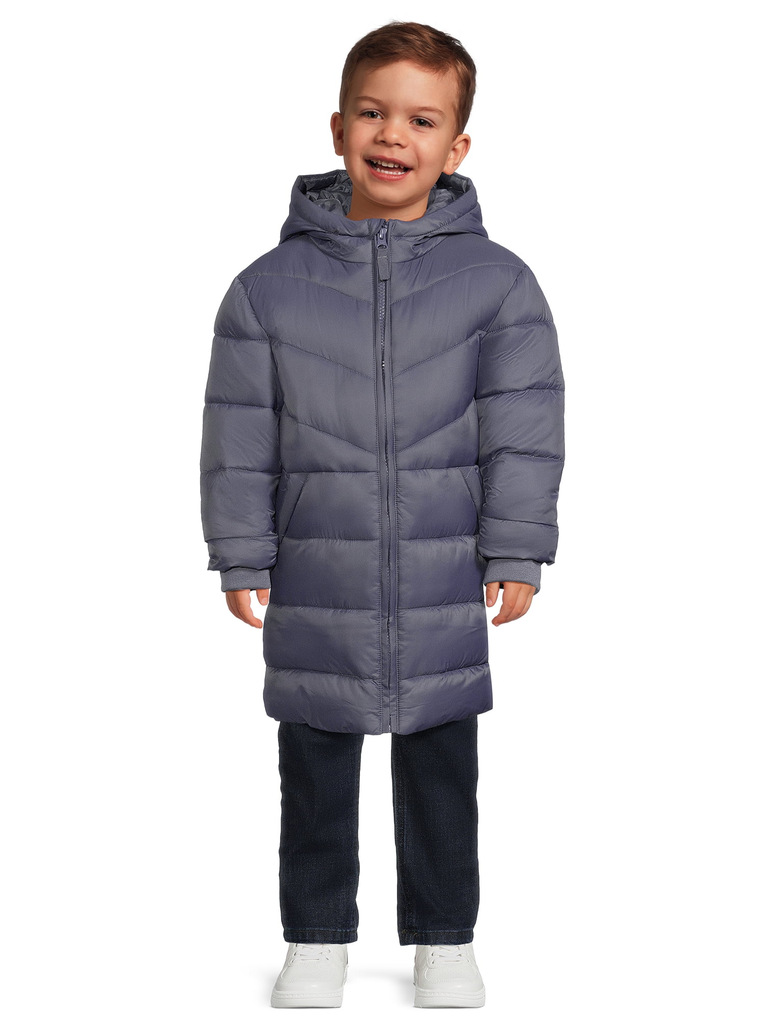 Boys long puffer on sale coat