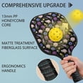 thumbnail image 2 of Pickleball Paddles Set,Pioneer Flower Floral Print Pattern Fiberglass Surface Pickleball Racket Set with 2 Indoor Outdoor Pickleball Balls and Pickleball Bag,Pickle-ball Equipment, 2 of 6