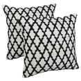 thumbnail image 2 of Blazing Needles 20 x 20 in. Moroccan Patterned Beaded Cotton Throw Pillow - Set of 2, 2 of 4