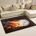 thumbnail image 2 of Coolnut Lightweight Soft Area Rugs 60 x 39 inch (5'x 3'3"), Baseball Energy Floor Mat for Kids Playing Room Hardwood Floor Living Room Nursery Rugs, 2 of 6