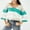 Mint Green, variant on POROPL Fall Sweaters for Women Long Sleeve V-Neck Sweater Casual Oversized Knitted Color Blocked Blouse Top Pullover Size S-XXL