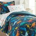 thumbnail image 4 of Wildkin Kids 100% Cotton Sheet Set for Boys and Girls - Twin (Jurassic Dinosaurs Blue), 4 of 7