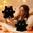 thumbnail image 2 of Halloween Cat Stuffed Animal in Ghost Boo Hood - Cat Plush | 8inch Halloween Stuffed AnimalGhost Plushie with Pumpkin, Halloween Basket Stuffers Gifts, 2 of 2