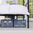 thumbnail image 6 of Dextrus Metal Canopy Four Poster Bed Frame, No Box Spring Needed, Black, 6 of 7