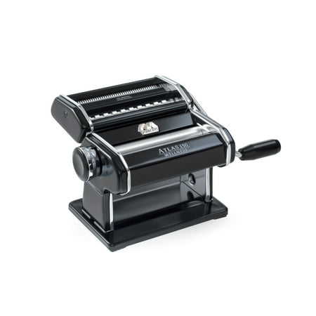 Marcato Atlas Made in Italy Pasta Machine, Made in Italy, Black, Includes Pasta Cutter, Hand Crank, and (Best Automatic Pasta Maker)