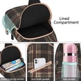 thumbnail image 4 of Moroccan Checkered Print Sling Backpack, Lightweight Travel Crossbody Bag with Retro Plaid and Abstract Geometric Pattern for Stylish Daily Use, 4 of 6